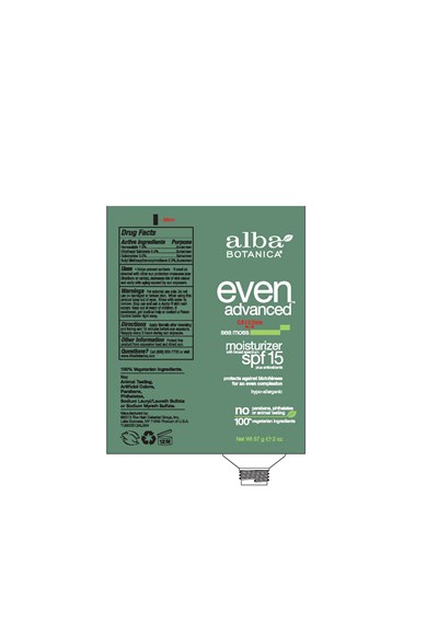 Carton Label (Alba  Even Advanced Sea Moss Moisturizer Spf15 Carton Label)